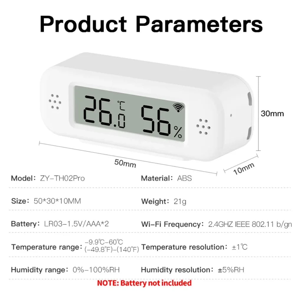 Smart Wi-Fi Temperature Humidity Sensor