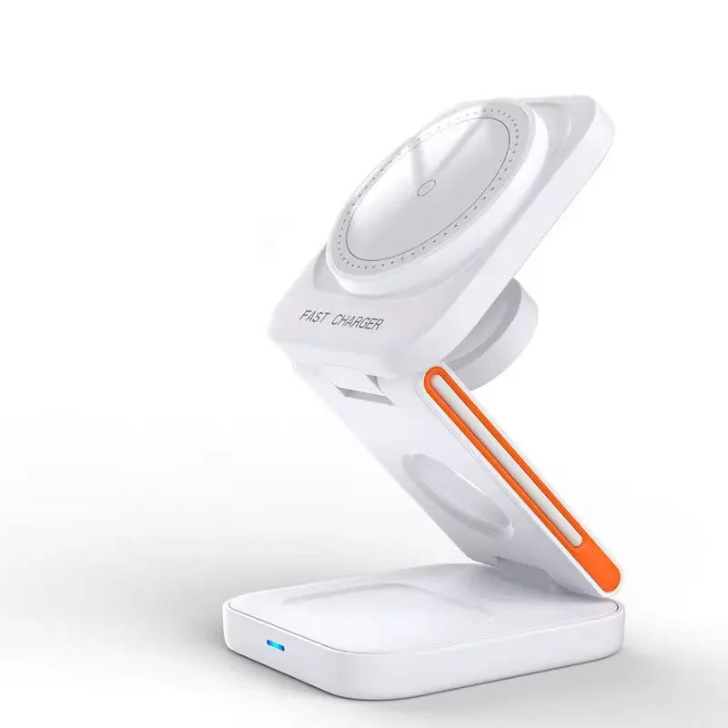 30W 3-in-1 Foldable Magnetic Wireless Charging Station Stand