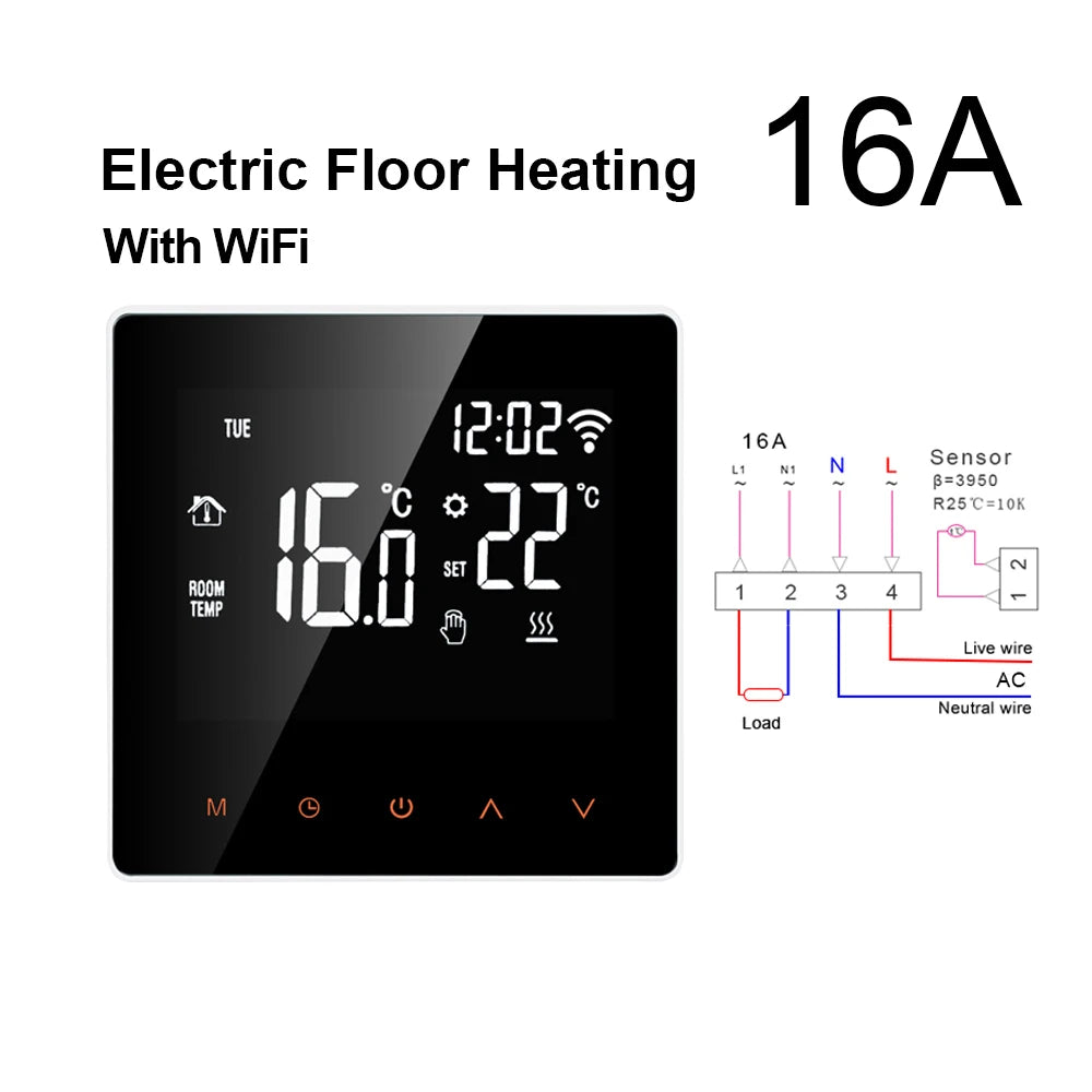 Wi-Fi Smart Thermostat for Heating Systems