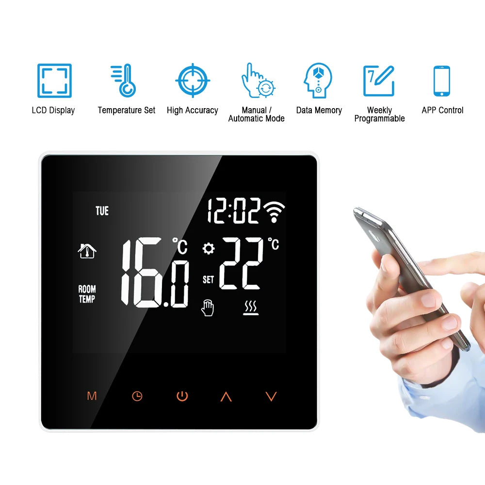 Wi-Fi Smart Thermostat for Heating Systems