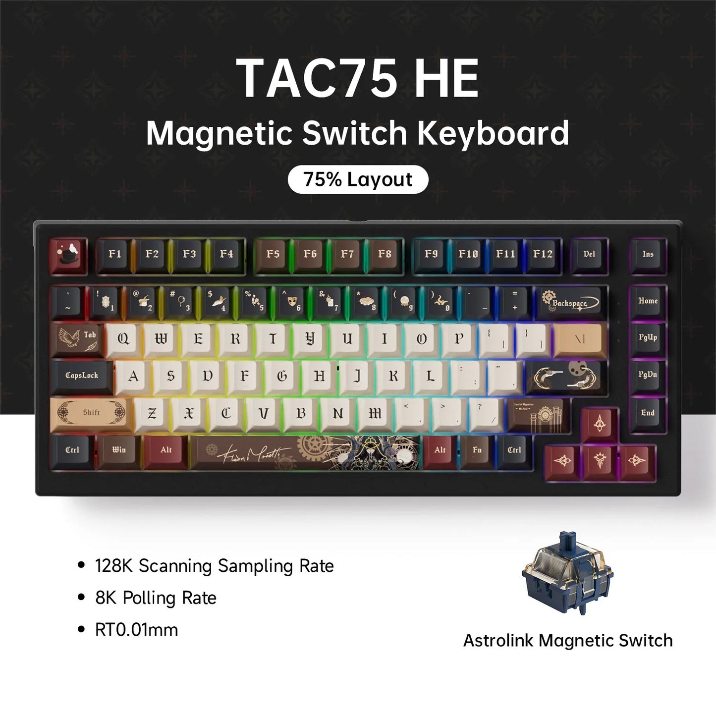 75% Gaming Keyboard with Magnetic Switches