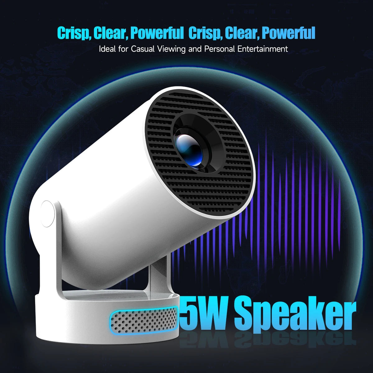 4K WiFi 6 Projector with Android 11 Home Cinema