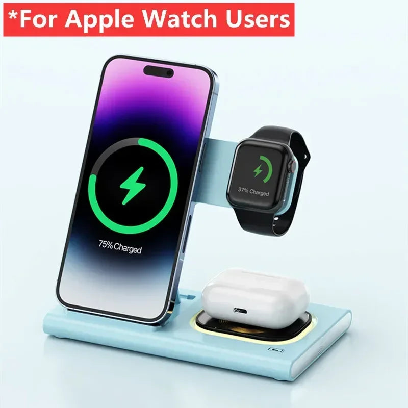 Foldable Wireless Charging Station Dock