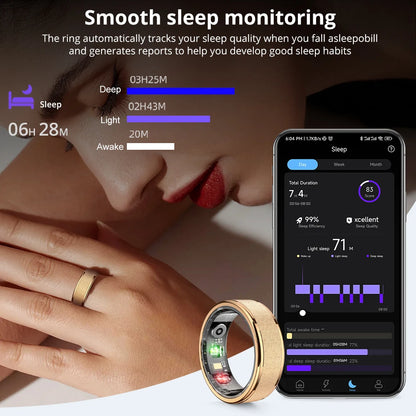 Waterproof Smart Ring with Health