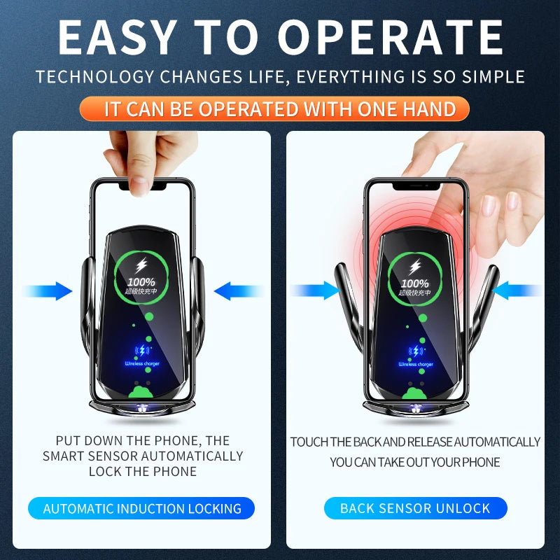 30W Magnetic Car Wireless Charger