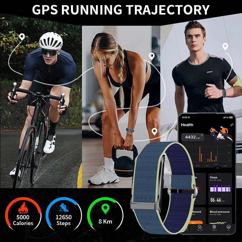 Smart Fitness Tracker Bracelet with Heart Rate