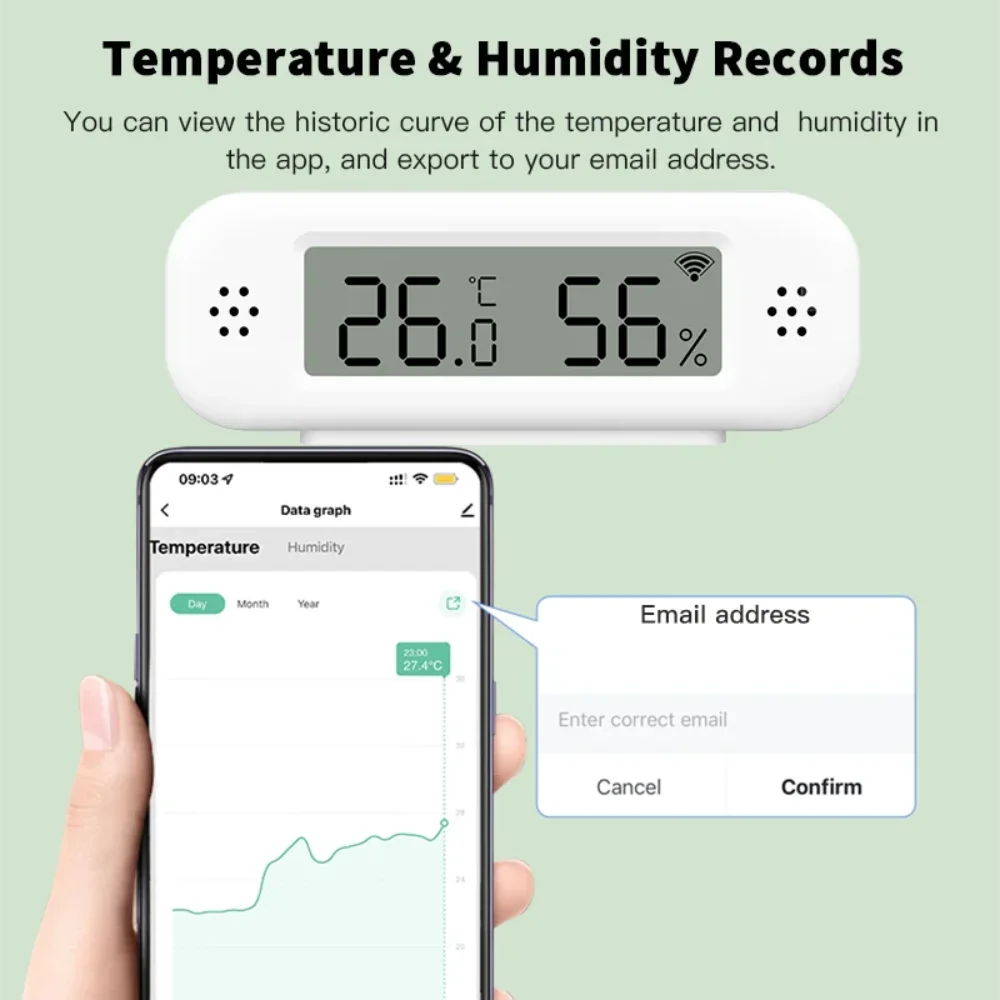 Smart Wi-Fi Temperature Humidity Sensor
