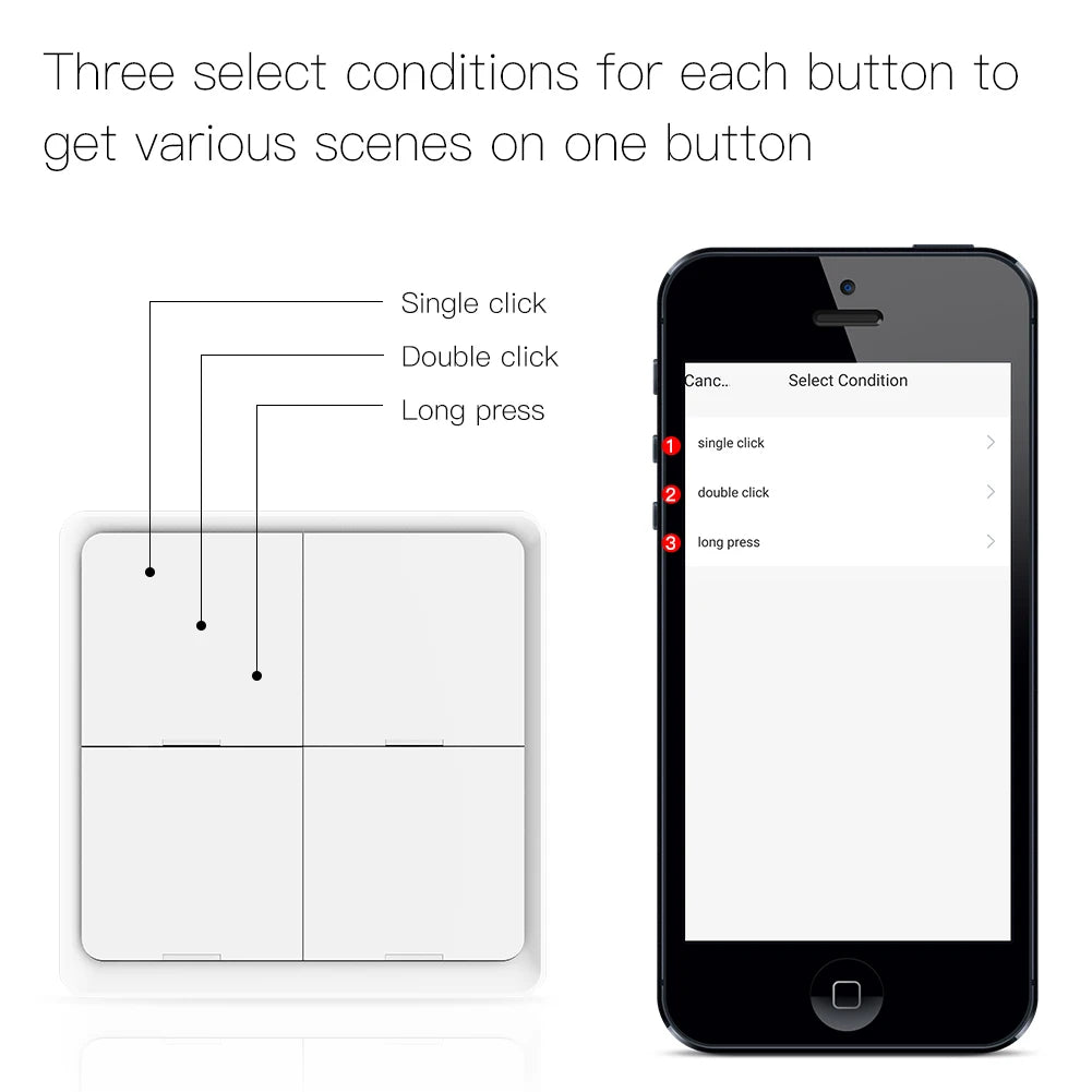 Wireless 12-Scene Smart Switch Controller