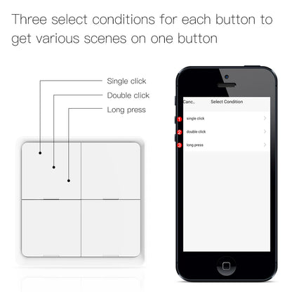 Wireless 12-Scene Smart Switch Controller