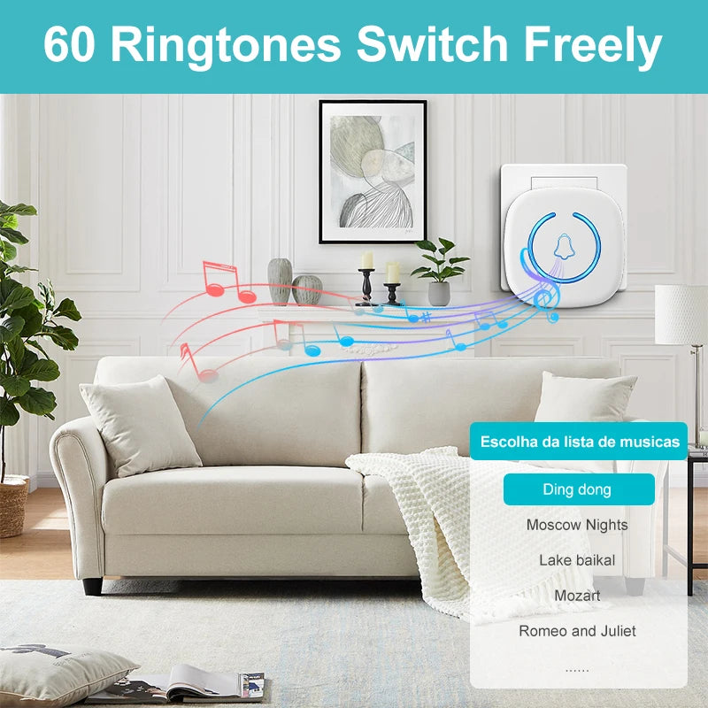 Wireless Smart Doorbell with 300M Range