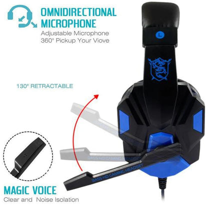 Wired Gaming Headset with Noise Cancelling Mic