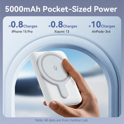 Magnetic Wireless Power Bank 5000mAh