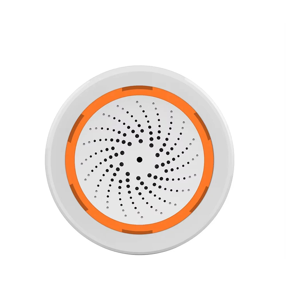 Smart Home Siren Alarm with Strobe Alerts