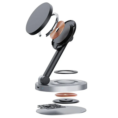 Magnetic 2-in-1 Wireless Charger Stand