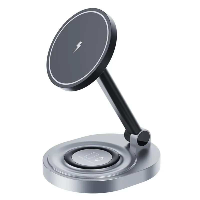 Magnetic 2-in-1 Wireless Charger Stand