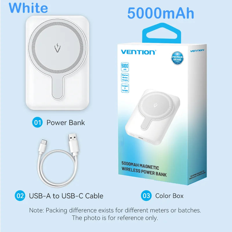 Magnetic Wireless Power Bank 5000mAh