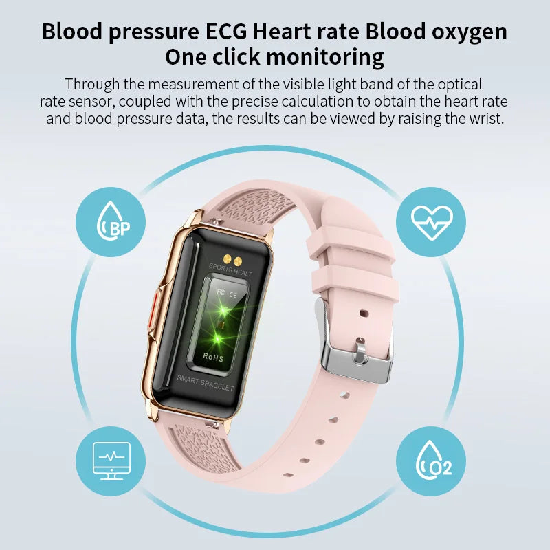 Waterproof Smart Bracelet with Heart Rate