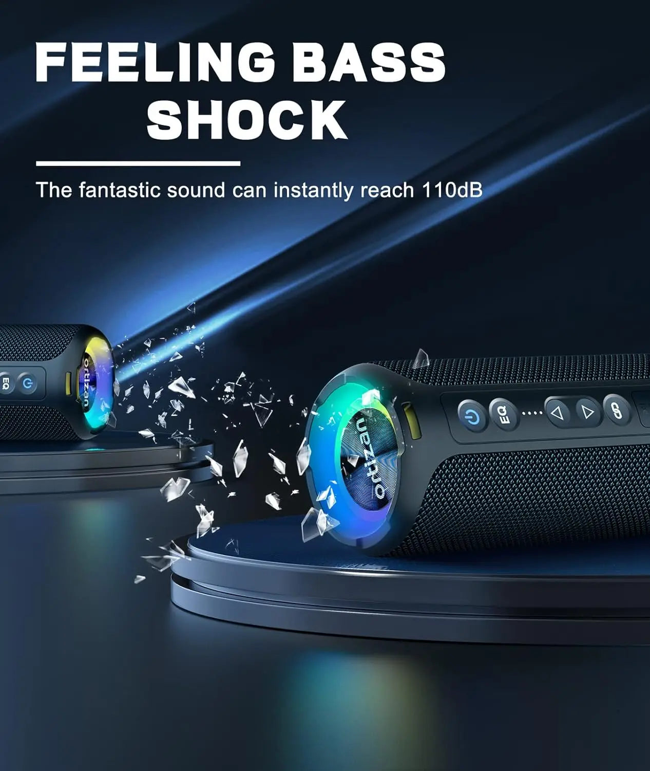Portable Bluetooth Speaker 40W Waterproof