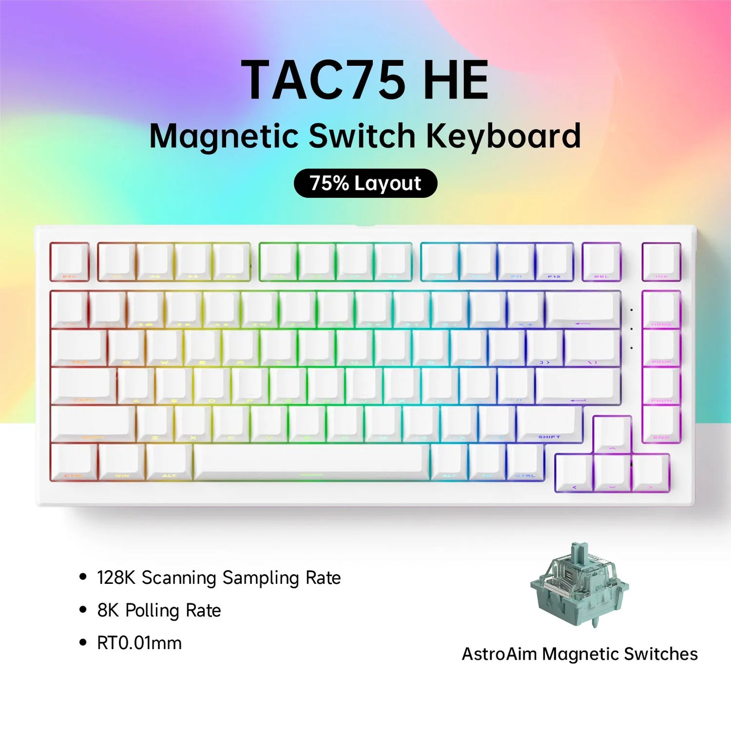 75% Gaming Keyboard with Magnetic Switches