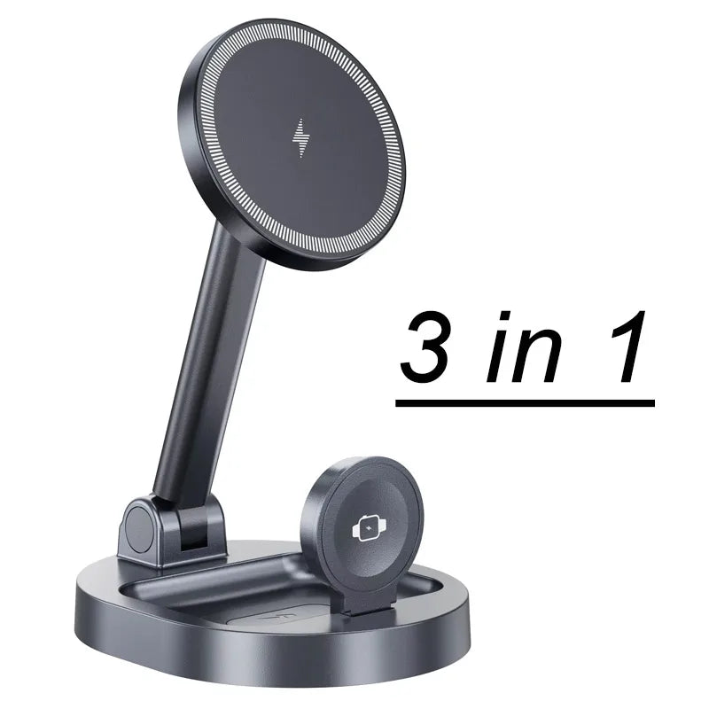 Magnetic 2-in-1 Wireless Charger Stand