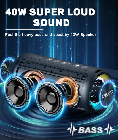 Portable Bluetooth Speaker 40W Waterproof