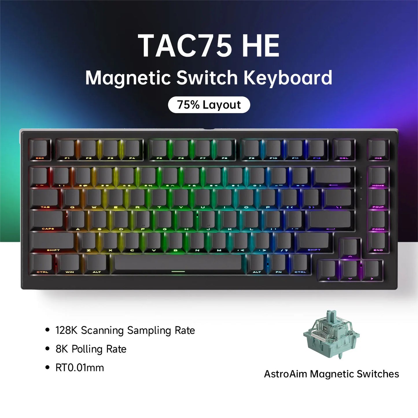 75% Gaming Keyboard with Magnetic Switches