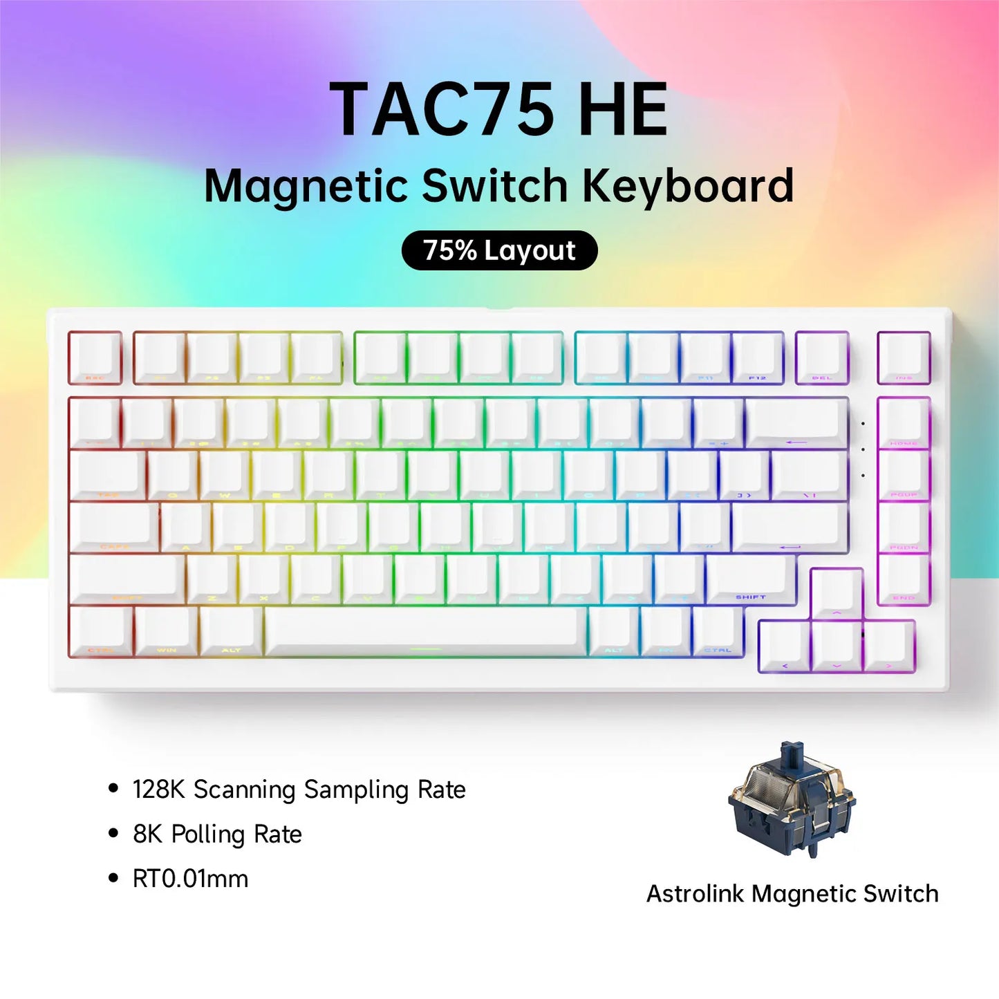 75% Gaming Keyboard with Magnetic Switches
