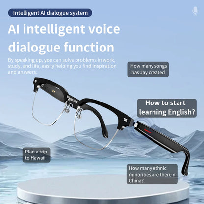 AI Smart Translation Glasses with Bluetooth Calls