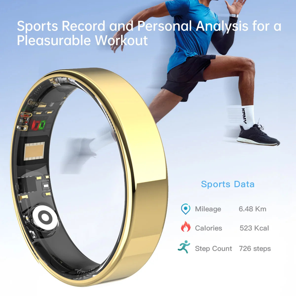 Bluetooth Smart Ring with Heart Rate