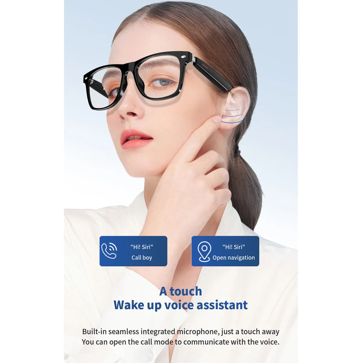 AI Smart Translation Glasses with Bluetooth Calls