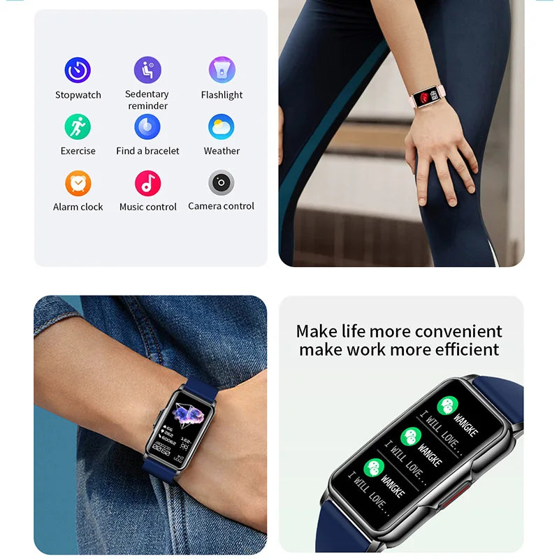 Waterproof Smart Bracelet with Heart Rate
