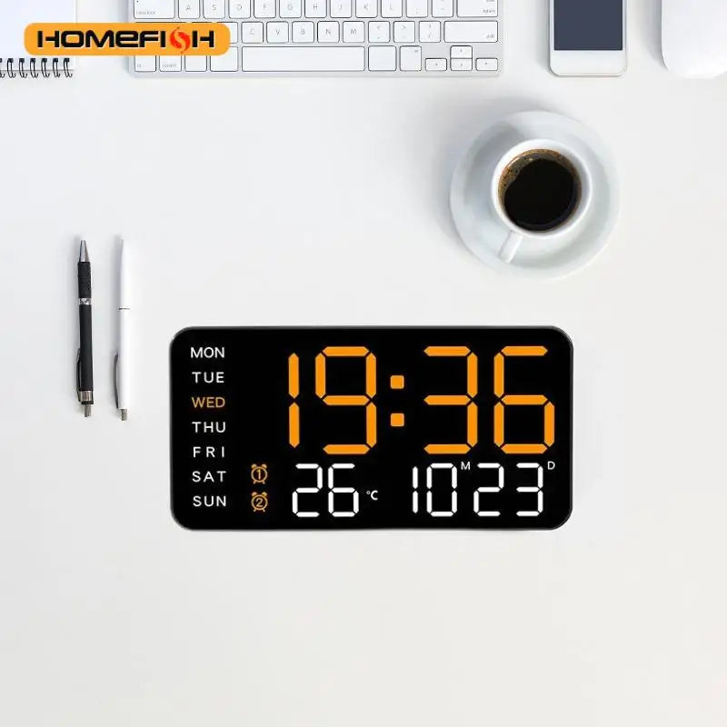 Large Smart Digital Wall Clock