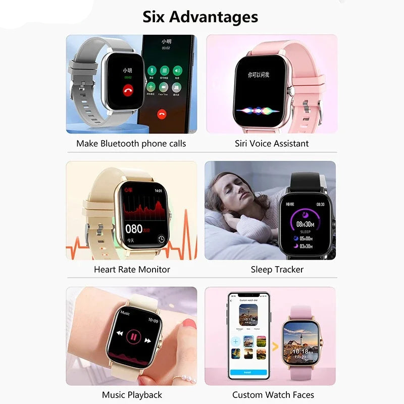 Smart Fitness Watch with Call Function