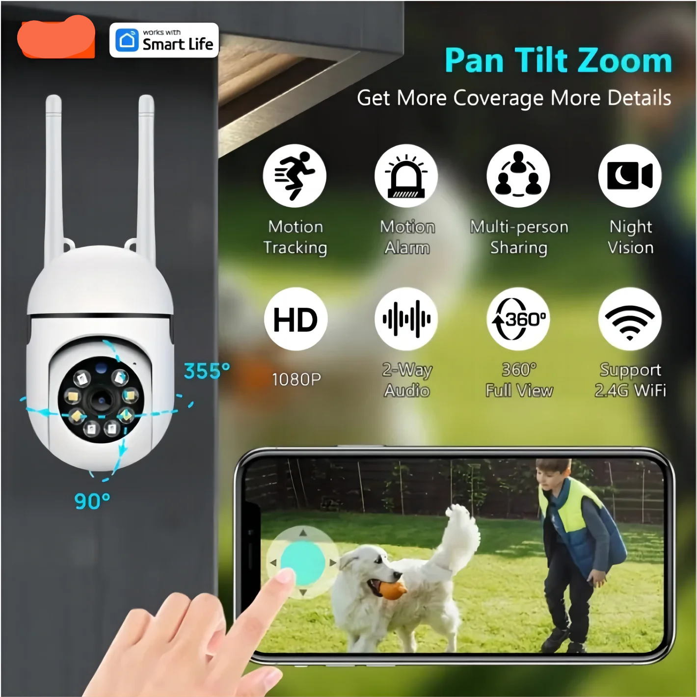 Smart WiFi Indoor Security Camera