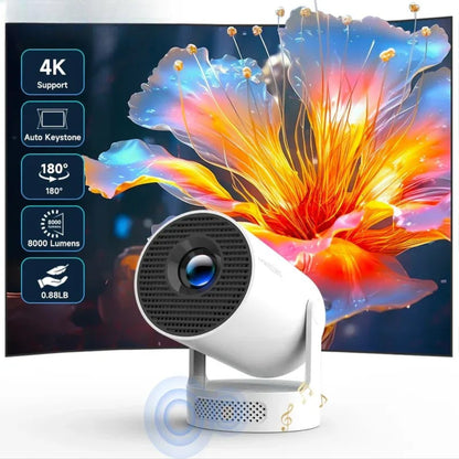 4K WiFi 6 Projector with Android 11 Home Cinema